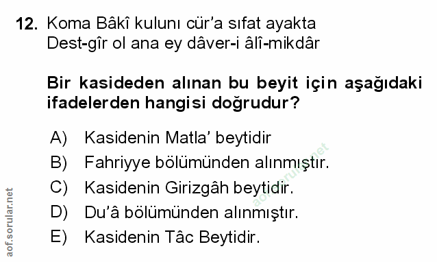 Soru 12