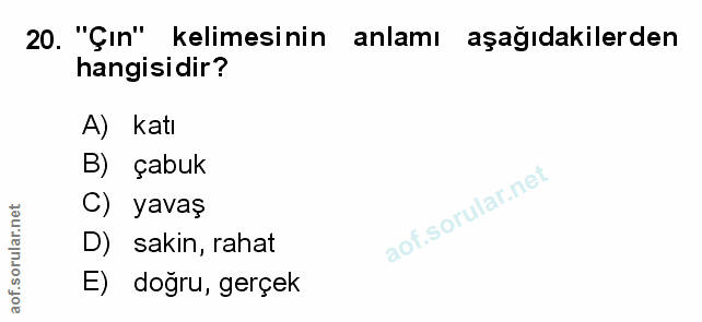 Soru 20