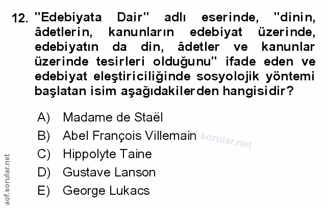 Soru 12