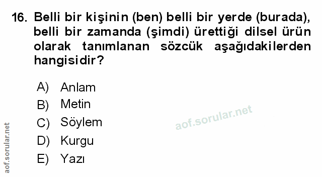 Soru 16