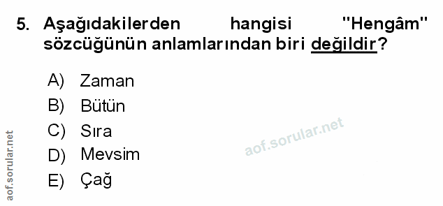 Soru 5