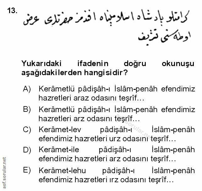 Soru 13