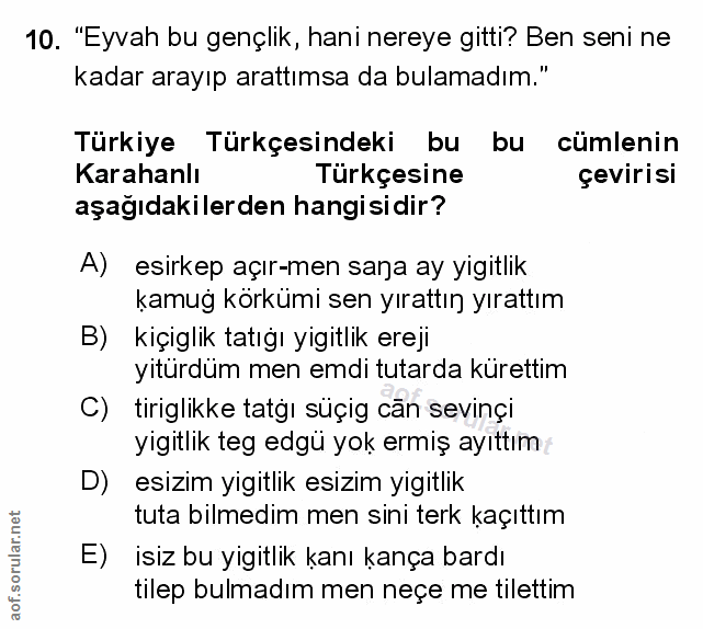 Soru 10