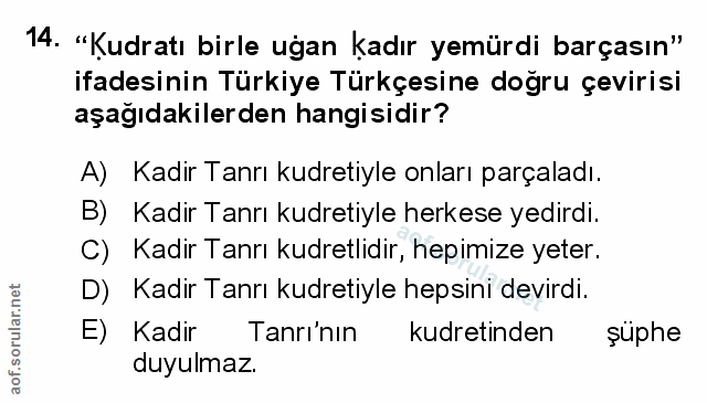 Soru 14