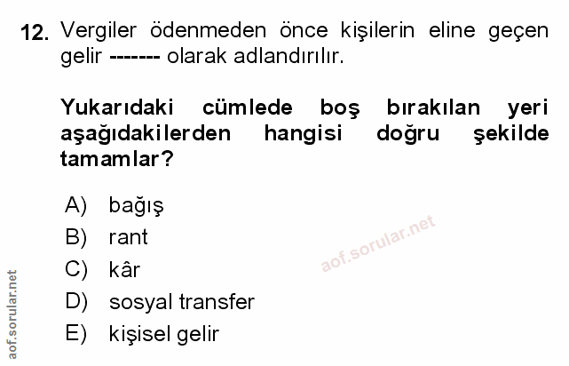 Soru 12