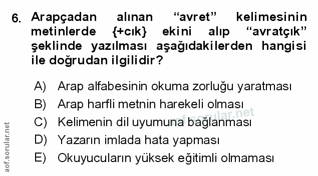 Soru 6