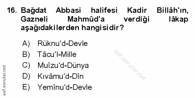 Soru 16