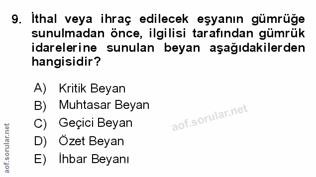 Soru 9