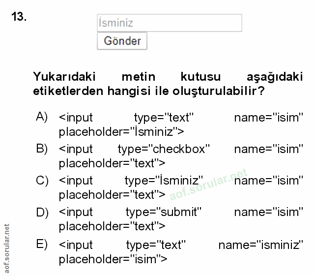 Soru 13