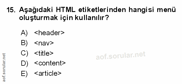 Soru 15