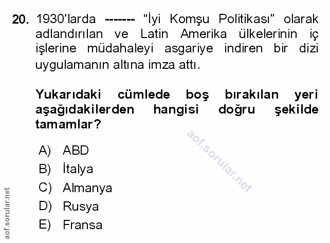 Soru 20