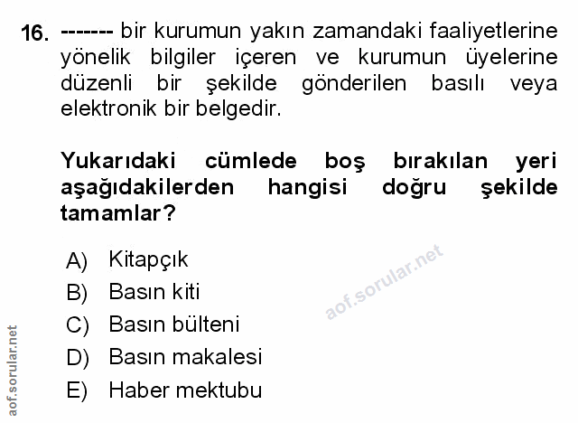 Soru 16