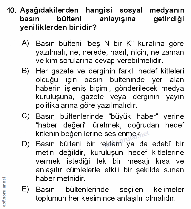 Soru 10