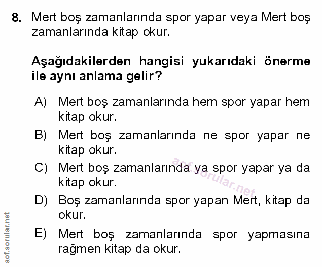 Soru 8