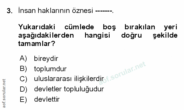 Soru 3
