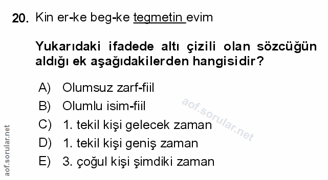 Soru 20