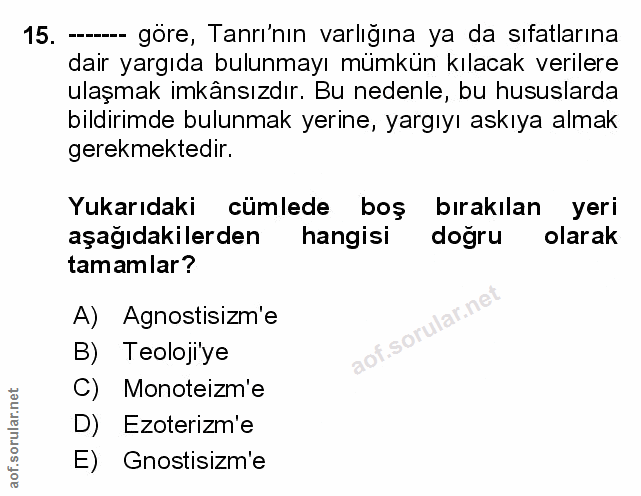 Soru 15