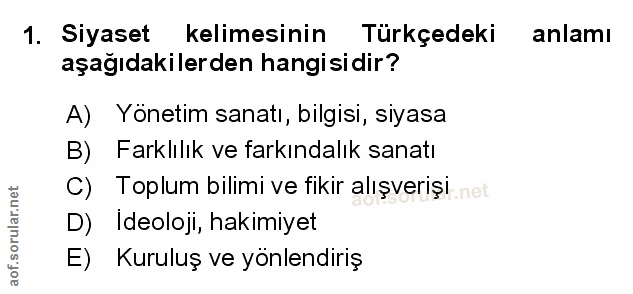 Soru 1