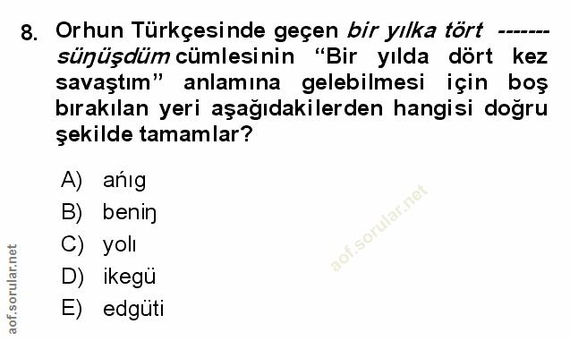 Soru 8
