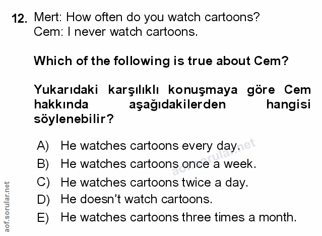 Soru 12