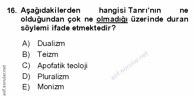Soru 16