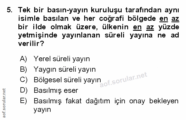Soru 5