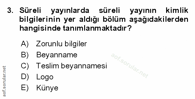 Soru 3