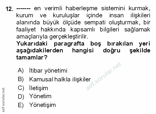 Soru 12