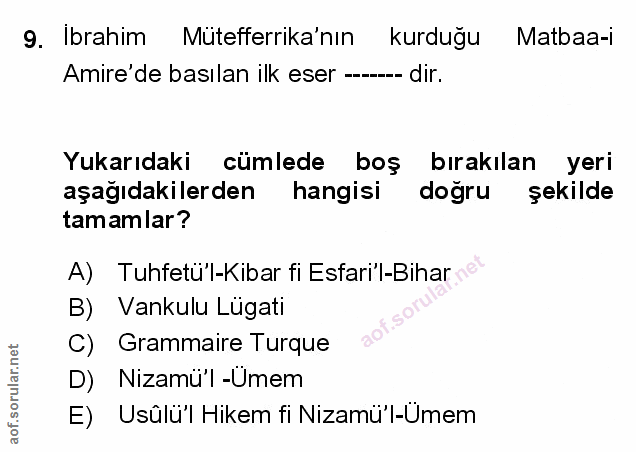 Soru 9