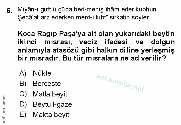 Soru 6