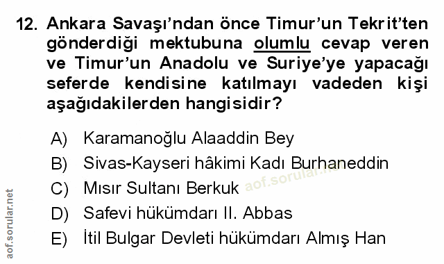 Soru 12
