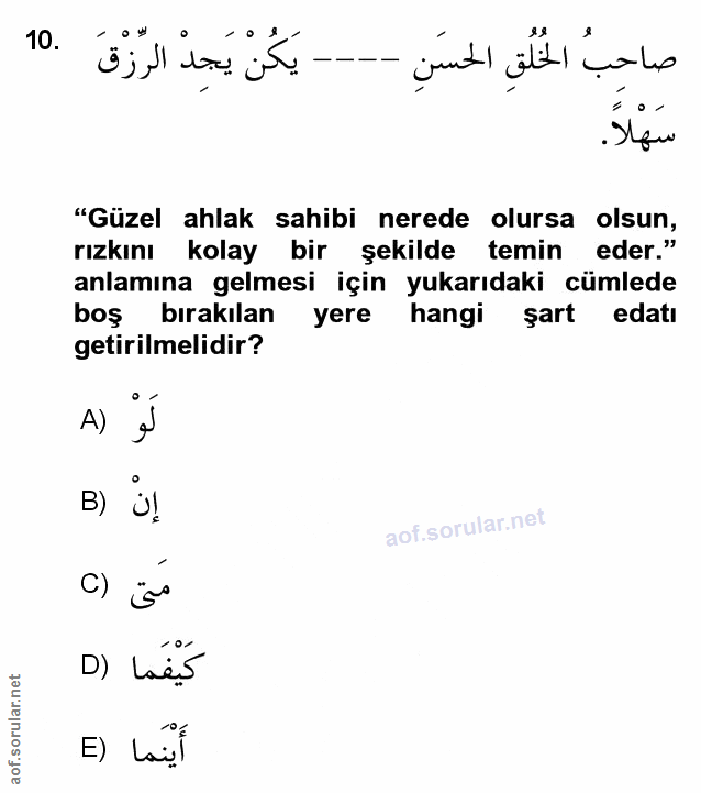 Soru 10