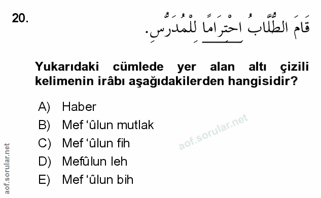 Soru 20