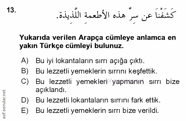 Soru 13