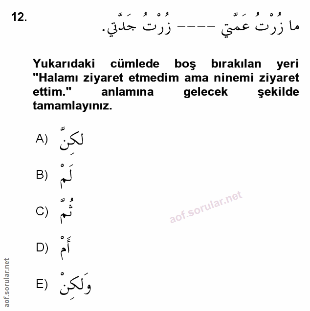 Soru 12