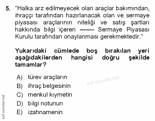 Soru 5