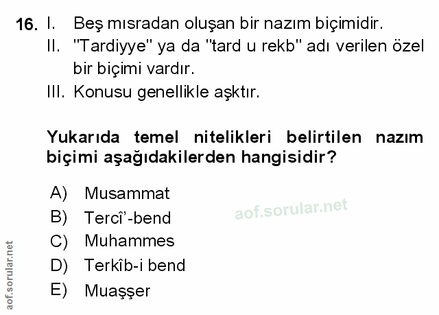 Soru 16