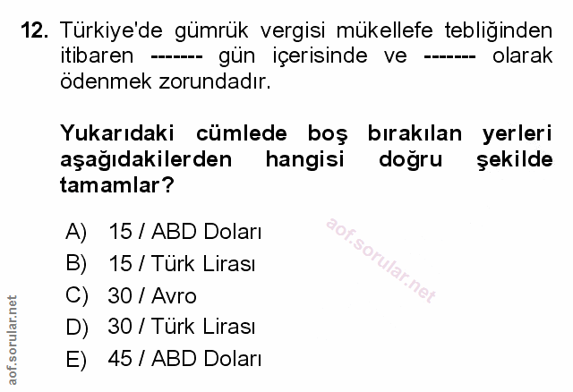 Soru 12