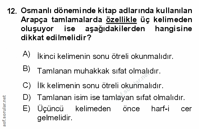 Soru 12