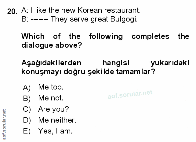 Soru 20