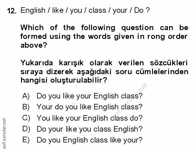 Soru 12