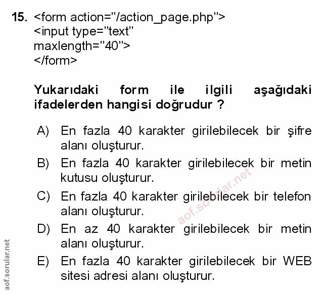 Soru 15