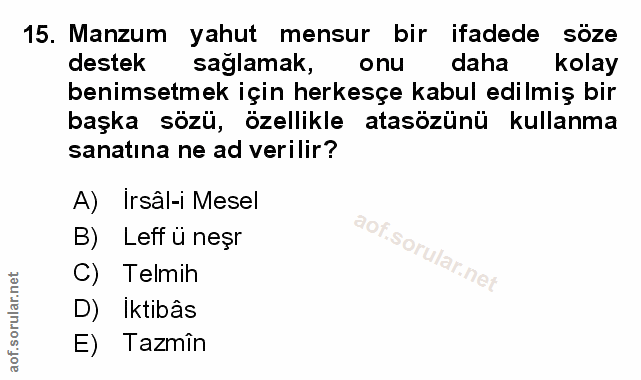 Soru 15