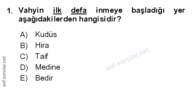 Soru 1