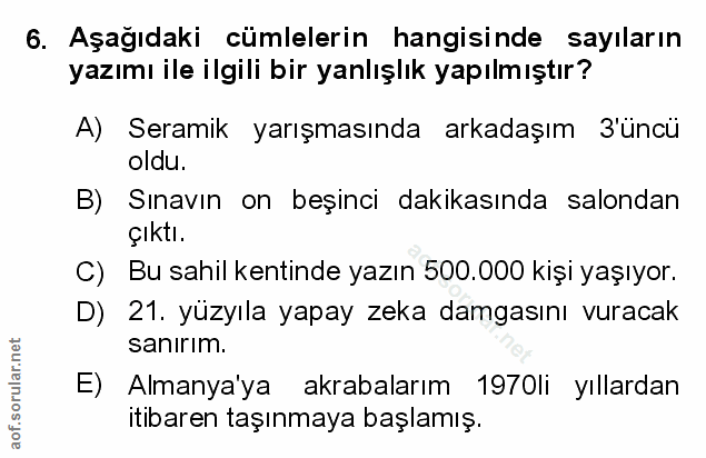 Soru 6