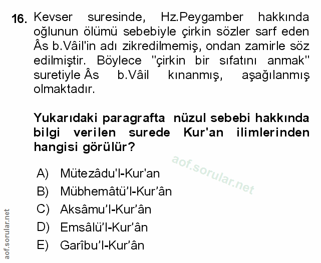 Soru 16