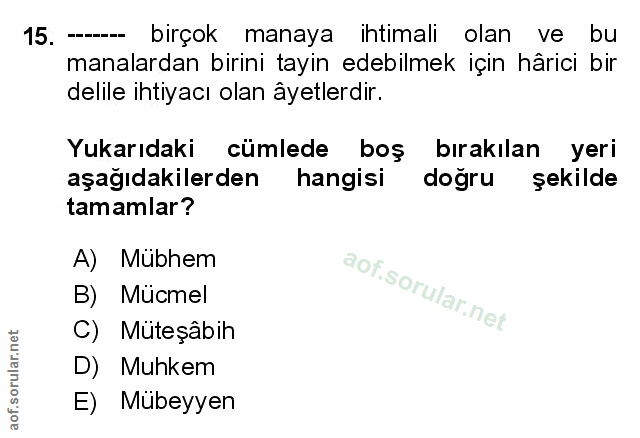 Soru 15