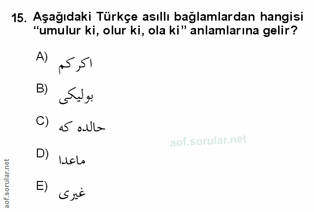 Soru 15