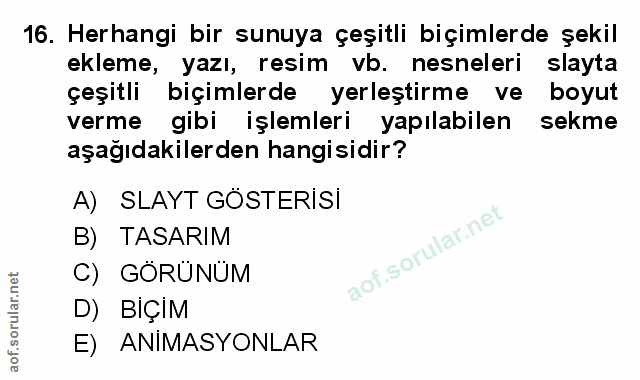 Soru 16