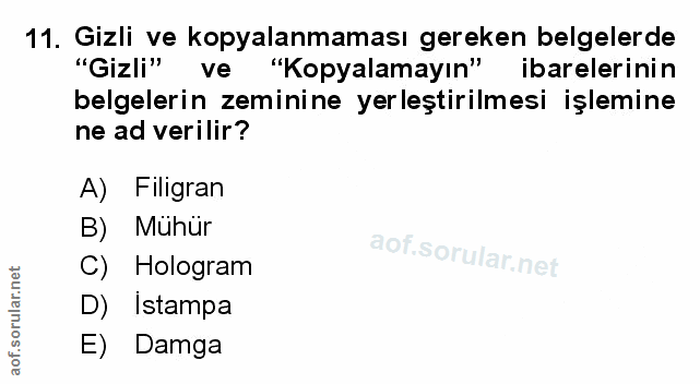 Soru 11